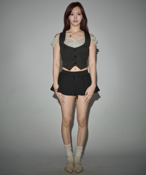 CeLess(セレス)の「Flared Sweat Mini Skirt / フレアスウェットミニスカート(スカート・レディース・ブラック/ホワイト/グレー・S/M)」の17枚目の写真