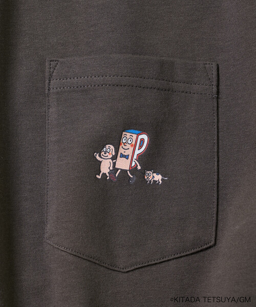 FREAK'S STORE(フリークスストア)の「Pちゃん アルファベットTシャツ(Tシャツ/カットソー・レディース・チャコールグレー/ライトグレー/オフホワイト・フリ-)」の11枚目の写真