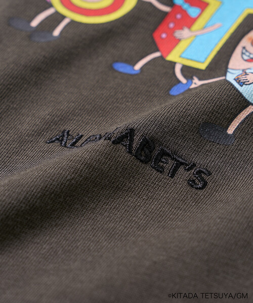FREAK'S STORE(フリークスストア)の「Pちゃん アルファベットTシャツ(Tシャツ/カットソー・レディース・チャコールグレー/ライトグレー/オフホワイト・フリ-)」の10枚目の写真