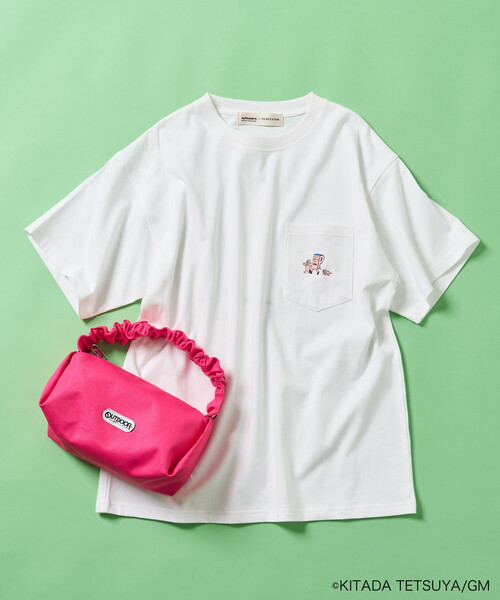 FREAK'S STORE(フリークスストア)の「Pちゃん アルファベットTシャツ(Tシャツ/カットソー・レディース・チャコールグレー/ライトグレー/オフホワイト・フリ-)」の21枚目の写真