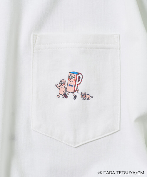 FREAK'S STORE(フリークスストア)の「Pちゃん アルファベットTシャツ(Tシャツ/カットソー・レディース・チャコールグレー/ライトグレー/オフホワイト・フリ-)」の18枚目の写真