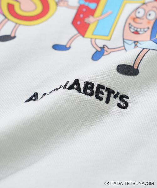 FREAK'S STORE(フリークスストア)の「Pちゃん アルファベットTシャツ(Tシャツ/カットソー・レディース・チャコールグレー/ライトグレー/オフホワイト・フリ-)」の16枚目の写真
