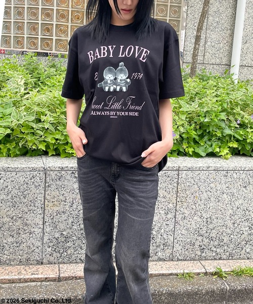 DRIP STUDIO(ドリップスタジオ)の「デザインプリントTシャツ(Tシャツ/カットソー・レディース・ブラック/オフホワイト・L/M)」の6枚目の写真