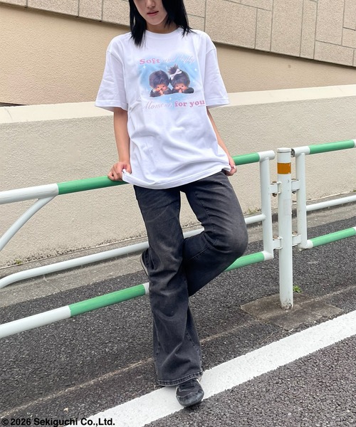 DRIP STUDIO(ドリップスタジオ)の「デザインプリントTシャツ(Tシャツ/カットソー・レディース・ブラック/オフホワイト・L/M)」の5枚目の写真