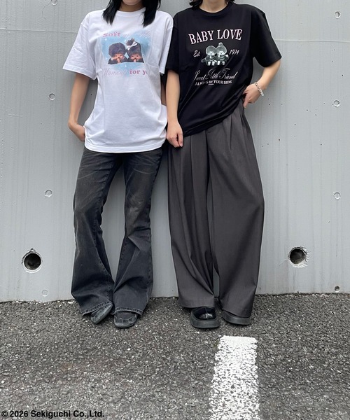 DRIP STUDIO(ドリップスタジオ)の「デザインプリントTシャツ(Tシャツ/カットソー・レディース・ブラック/オフホワイト・L/M)」の3枚目の写真