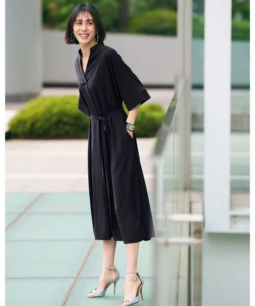 DoCLASSE( ドゥクラッセ)の「【ドライクロススキッパーマキシOP短】(ワンピース・レディース・ダークネイビー/テラコッタ/グレー/ブルーグレー/チャコール・11/13/15 /7/9)」の16枚目の写真