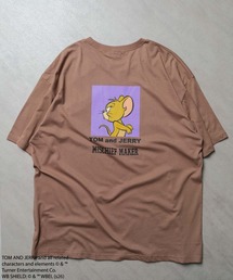 【TOM&JERRY/トム＆ジェリー】トムジェリ　オーバーサイズ プリント Tシャツ