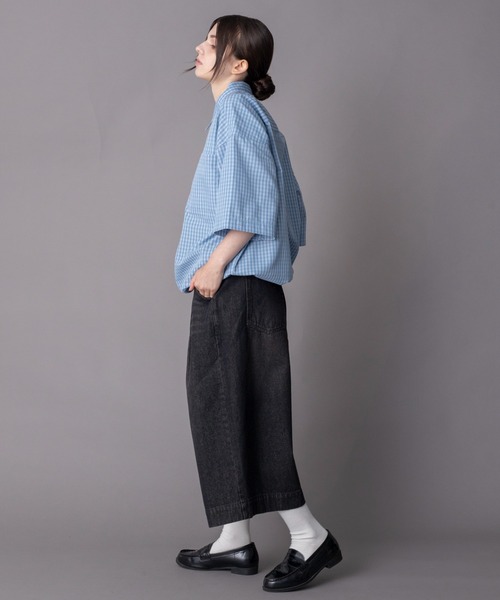 BROWNY(ブラウニー)の「BROWNY/【26年春夏新作】ミニオンブレZIPシャツ(シャツ/ブラウス・メンズ・ブルー系その他2/ブラック系その他2・LARGE/MEDIUM)」の19枚目の写真