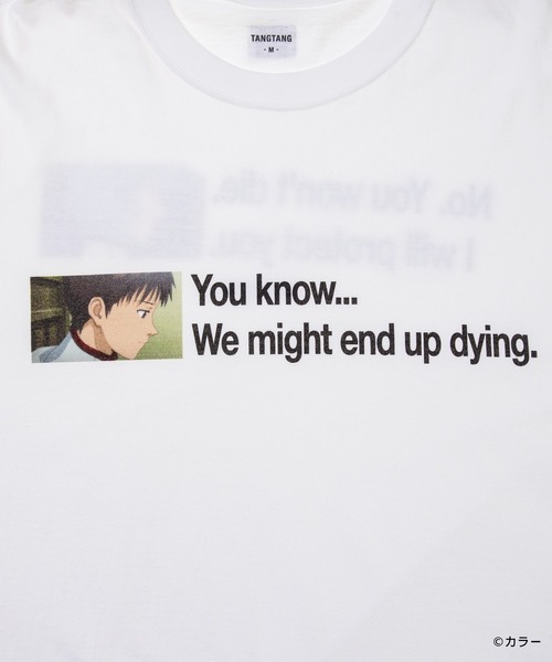 TANGTANG(タンタン)の「EVANGELION/YOU WON'T DIE(Tシャツ/カットソー・メンズ・ホワイト・M/S)」の3枚目の写真