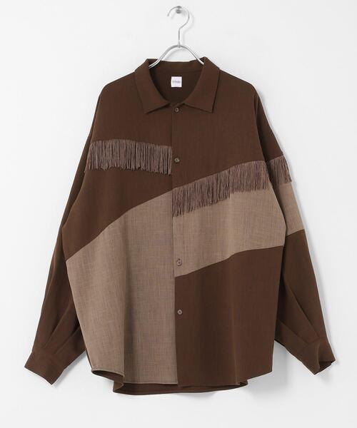 KBF（ケイビーエフ）の「Siltrata　Fringe pattern shirts（シャツ/ブラウス・レディース・ブラウン系その他/グリーン系その他/ホワイト系その他・FREE）」の18枚目の写真