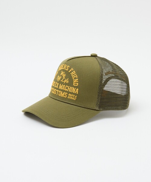 DEUS EX MACHINA（デウスエクスマキナ）の「【DEUS EX MACHINA / デウスエクスマキナ】Shock Ones Trucker Cap / トラッカーキャップ / ユニセックス（キャップ・メンズ・ネイビー/ブラック/カーキ・フリー）」の3枚目の写真