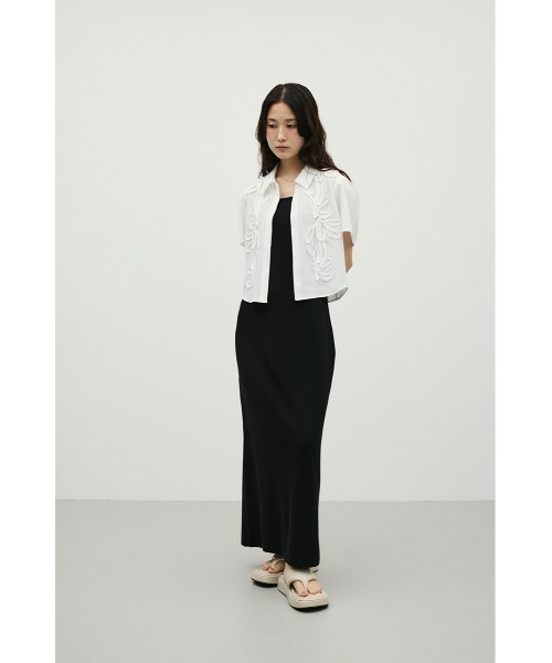 STYLEMIXER(スタイルミキサー)の「ナローニットワンピース(ワンピース・レディース・ブラック/キャメル・MEDIUM/SMALL)」の7枚目の写真