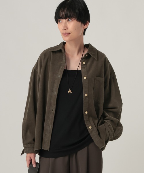 Elura(エルーラ)の「コーデュロイシャツ/1049457(シャツ/ブラウス・レディース・チャコールグレー/ピンク/オフホワイト・FREE)」の21枚目の写真