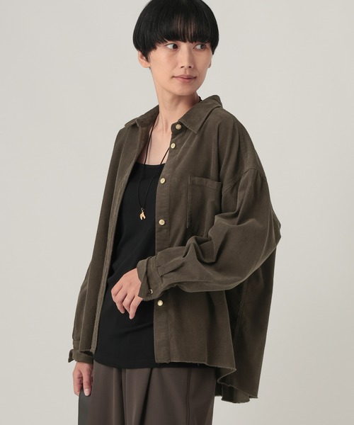 Elura(エルーラ)の「コーデュロイシャツ/1049457(シャツ/ブラウス・レディース・チャコールグレー/ピンク/オフホワイト・FREE)」の22枚目の写真