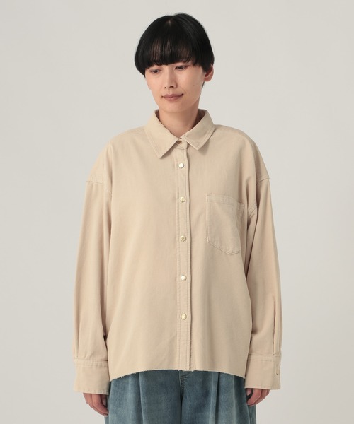 Elura(エルーラ)の「コーデュロイシャツ/1049457(シャツ/ブラウス・レディース・チャコールグレー/ピンク/オフホワイト・FREE)」の15枚目の写真