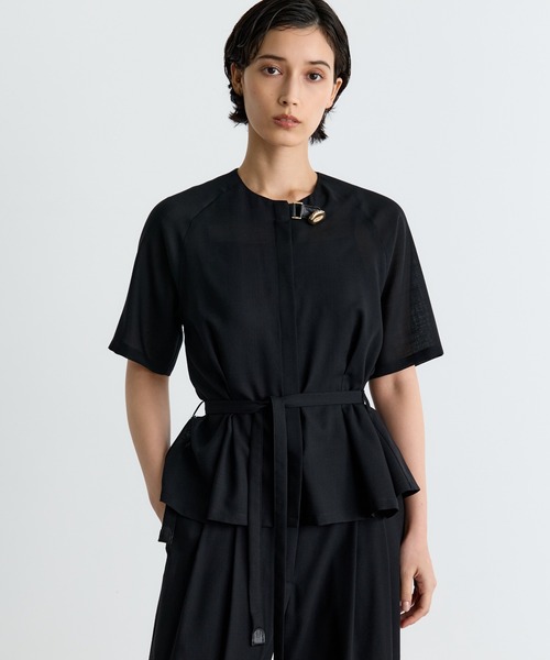 SHE Tokyoケープトップス（ブラック）カットソー美品　シートーキョウ THE TOKYO｜ザトウキョウのトップス通販 - ZOZOTOWN