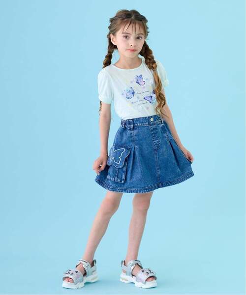 ANNA SUI mini（アナスイ・ミニ）の「バタフライドリーミーTシャツ（Tシャツ/カットソー・キッズ・ラベンダー/エメラルド・140cm/85-95cm/130cm/120cm/100-110cm）」の16枚目の写真