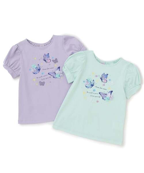 ANNA SUI mini（アナスイ・ミニ）の「バタフライドリーミーTシャツ（Tシャツ/カットソー・キッズ・ラベンダー/エメラルド・140cm/85-95cm/130cm/120cm/100-110cm）」の17枚目の写真
