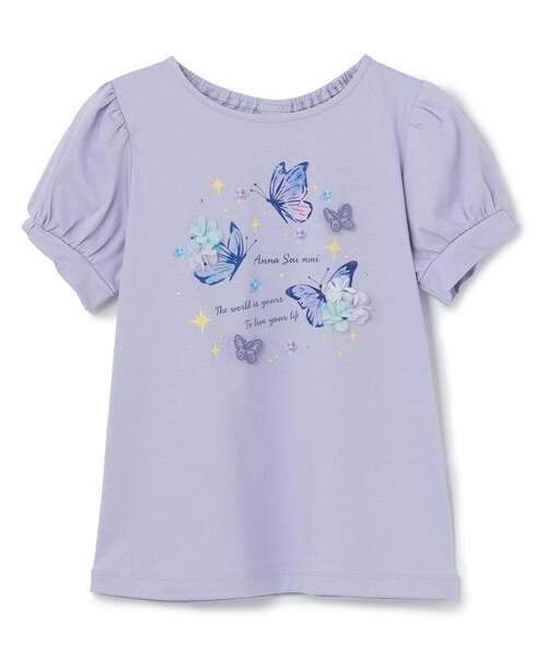 ANNA SUI mini（アナスイ・ミニ）の「バタフライドリーミーTシャツ（Tシャツ/カットソー・キッズ・ラベンダー/エメラルド・140cm/85-95cm/130cm/120cm/100-110cm）」の18枚目の写真