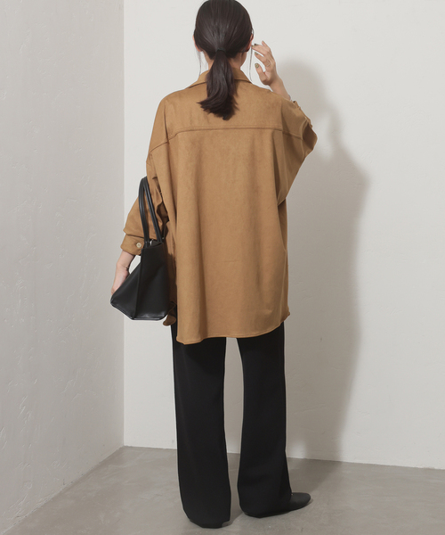 JOURNAL STANDARD relume(ジャーナルスタンダード レリューム)の「【LANCER/ランサー】フェイクスエードビッグシャツ(シャツ/ブラウス・レディース・ベージュ/ブラウン・MEDIUM)」の22枚目の写真