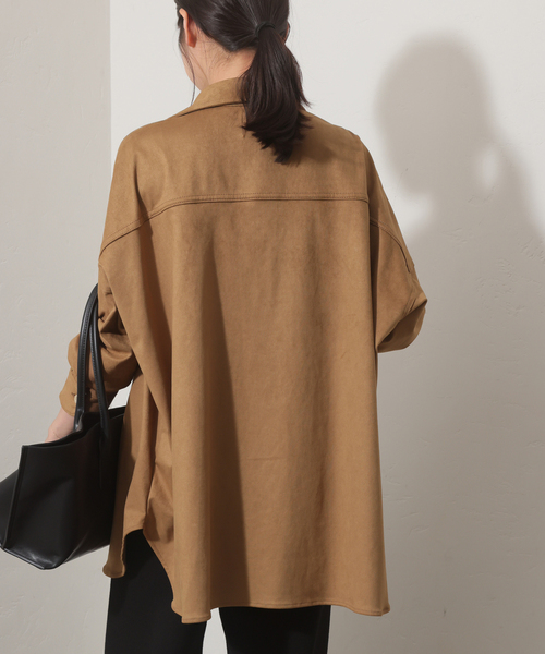 JOURNAL STANDARD relume(ジャーナルスタンダード レリューム)の「【LANCER/ランサー】フェイクスエードビッグシャツ(シャツ/ブラウス・レディース・ベージュ/ブラウン・MEDIUM)」の15枚目の写真