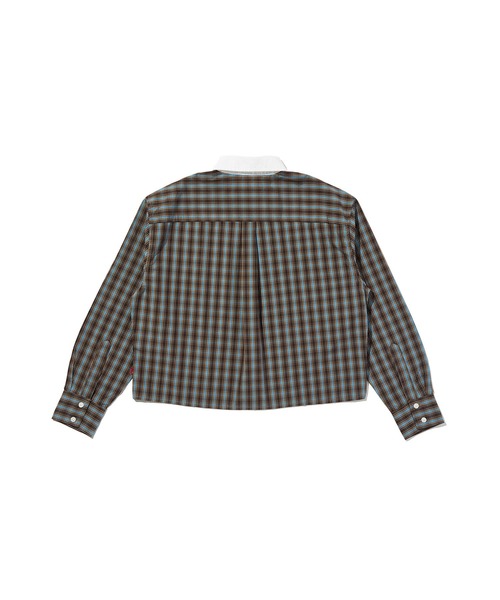 Levi's(リーバイス)の「Levi's/リーバイス ハーリー ロングスリーブ クロップド コントラストカラーシャツ(シャツ/ブラウス・レディース・ブラウン・XS/S/M)」の5枚目の写真
