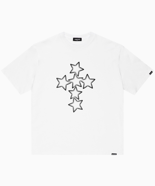 SAINTPAIN(セイントペイン)の「SPスタークロス半袖Tシャツホワイト(Tシャツ/カットソー・レディース・その他・MEDIUM/LARGE)」の1枚目の写真