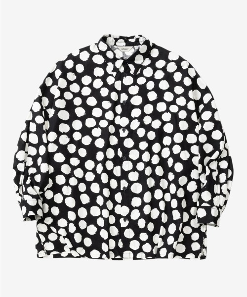rehacer(レアセル)の「rehacer : Hand Paint Dot Dolman Shirt / ハンドペイント ドット ドルマンシャツ(シャツ/ブラウス・メンズ・ブラック/ブルー・LARGE/MEDIUM/SMALL)」の20枚目の写真