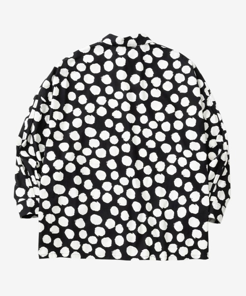 rehacer(レアセル)の「rehacer : Hand Paint Dot Dolman Shirt / ハンドペイント ドット ドルマンシャツ(シャツ/ブラウス・メンズ・ブラック/ブルー・LARGE/MEDIUM/SMALL)」の21枚目の写真