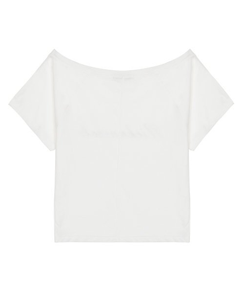 NICK&NICOLE（ニックアンドニコール）の「RAGLAN LETTERING TOP_IVORY（Tシャツ/カットソー・レディース・その他・FREE）」の5枚目の写真