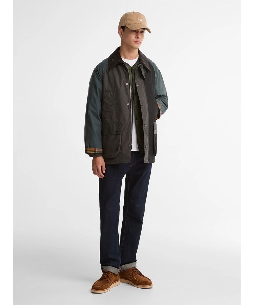 Barbour(バブアー)の「【BEDALE / ビデイル】パッチワーク ワックス ジャケット(テーラードジャケット・メンズ・ブラック・34/32/42/40/38/36)」の2枚目の写真