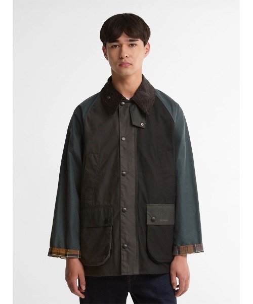 Barbour(バブアー)の「【BEDALE / ビデイル】パッチワーク ワックス ジャケット(テーラードジャケット・メンズ・ブラック・34/32/42/40/38/36)」の3枚目の写真