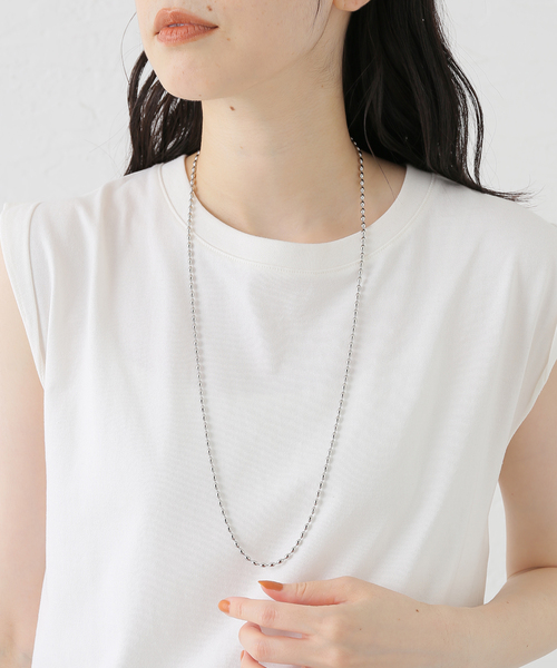 La TOTALITE(ラトータリテ)の「SOAC/ソーク Drop Chain Long Necklace(ネックレス・レディース・シルバー/ゴールド・FREE)」の11枚目の写真