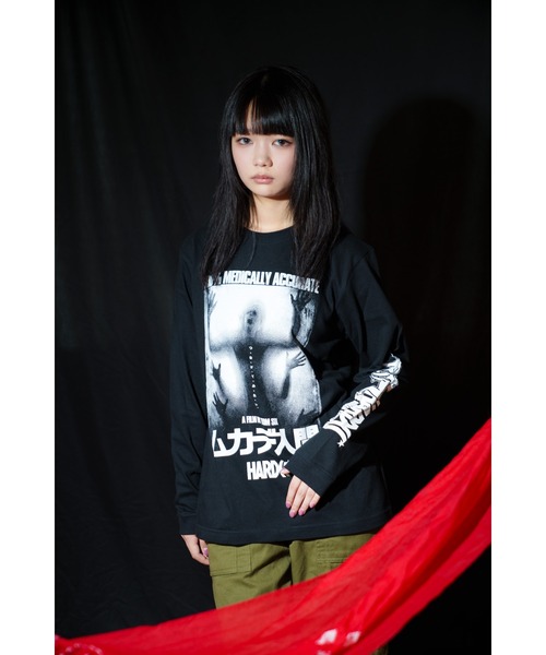 ハードコアチョコレート(ハードコアチョコレート)の「ムカデ人間 4Kリマスター版ロングスリーブTシャツ(ロットワイラーブラック)(Tシャツ/カットソー・メンズ・ブラック・LARGE/X-LARGE/XX-LARGE)」の7枚目の写真