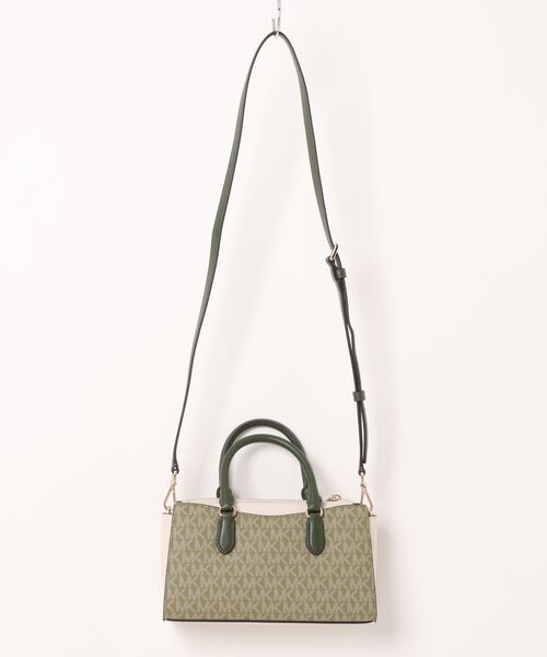 MICHAEL KORS(マイケルコース)の「ARDEN トップジップ クロスボディ スモール - MKシグネチャー(ショルダーバッグ・レディース・グリーン系・FREE)」の2枚目の写真