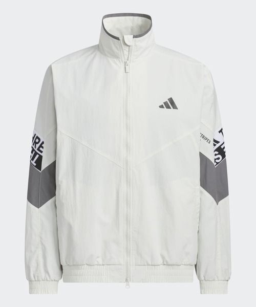 adidas(アディダス)の「ワーディングパック ルーズフィット メッシュ裏地付き ウーブンジャケット / アディダス adidas(ジャージ・メンズ・グレー・XX-LARGE/LARGE/MEDIUM/SMALL/X-LARGE/X-SMALL)」の4枚目の写真