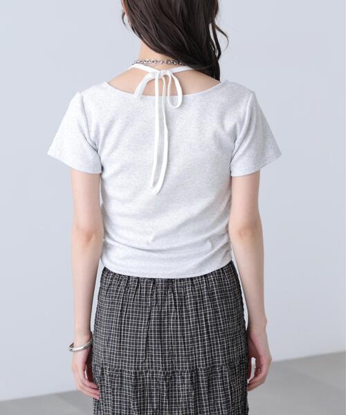 FREE'S MART(フリーズマート)の「◆インナーレイヤードボーダーヘンリーネックTシャツ(Tシャツ/カットソー・レディース・ブラック/ブラウン系その他2/ホワイト系その他2/グレー系その他・FREE)」の14枚目の写真