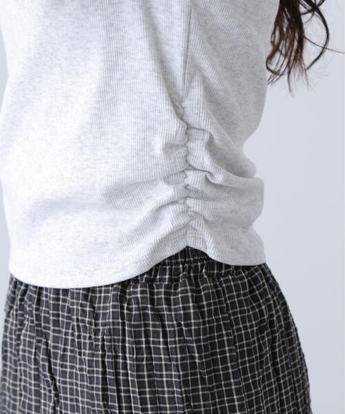 FREE'S MART(フリーズマート)の「◆インナーレイヤードボーダーヘンリーネックTシャツ(Tシャツ/カットソー・レディース・ブラック/ブラウン系その他2/ホワイト系その他2/グレー系その他・FREE)」の18枚目の写真