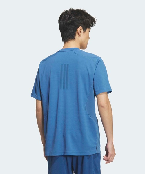 adidas（アディダス）の「テック エッセンシャルズ クールタッチ レギュラーフィット ステルス スリーバー 半袖Tシャツ / アディダス adidas（Tシャツ/カットソー・メンズ・ブルー・XX-LARGE/3XL/LARGE/MEDIUM/SMALL/X-LARGE/X-SMALL）」の2枚目の写真