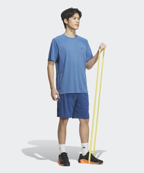 adidas（アディダス）の「テック エッセンシャルズ クールタッチ レギュラーフィット ステルス スリーバー 半袖Tシャツ / アディダス adidas（Tシャツ/カットソー・メンズ・ブルー・XX-LARGE/3XL/LARGE/MEDIUM/SMALL/X-LARGE/X-SMALL）」の5枚目の写真