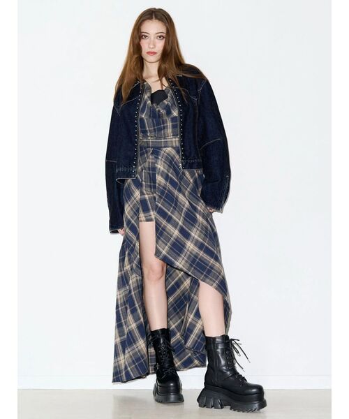 EVRIS（エヴリス）の「【厚底】バックルベルトエンジニアブーツ（ブーツ・レディース・ブラック/その他1/ブラウン・LARGE/MEDIUM/SMALL）」の6枚目の写真