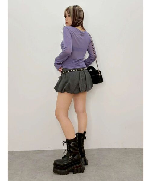 EVRIS（エヴリス）の「【厚底】バックルベルトエンジニアブーツ（ブーツ・レディース・ブラック/その他1/ブラウン・LARGE/MEDIUM/SMALL）」の16枚目の写真