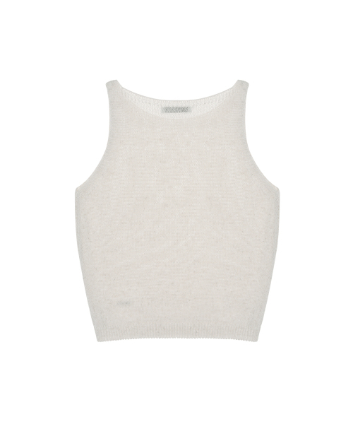 NICK&NICOLE(ニックアンドニコール)の「LINEN BLEND KNIT TOP_OATMEAL(Tシャツ/カットソー・レディース・その他・FREE)」の2枚目の写真