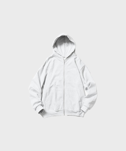 LOS ANGELES APPAREL(ロサンゼルスアパレル)の「Los Angeles Apparel/ロサンゼルスアパレル 14OZ. HEAVY FLEECE ZIP UP HOODED SWEATSHIRT フルジップパーカー オーバーサイズ ユニセックス(パーカー・メンズ・アッシュグレー・L)」の1枚目の写真
