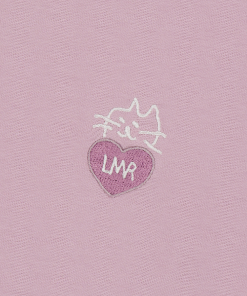 LMR（エルエムアール）の「ハートレーヨンTシャツ ピンク（Tシャツ/カットソー・レディース・PINK・SMALL/MEDIUM/LARGE）」の3枚目の写真