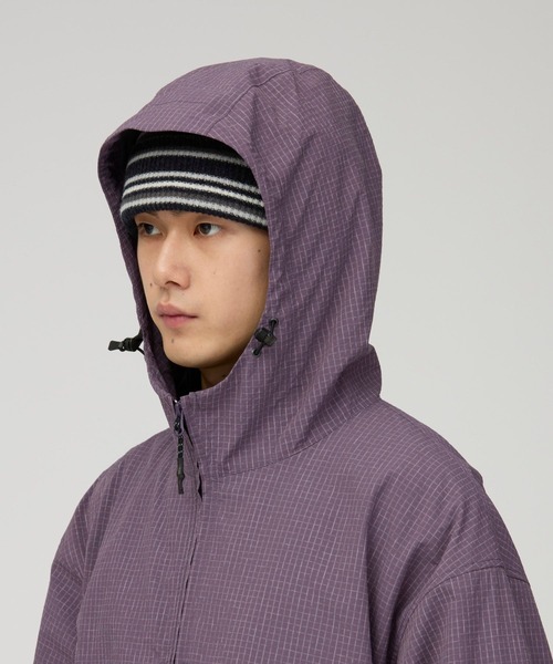 Snow Peak(スノーピーク)の「Snow Peak / KASURI Ripstop Jacket リップストップジャケット(マウンテンパーカー・メンズ・ダークパープル/ライトブルー/ブラック・M/L/S/XL)」の12枚目の写真