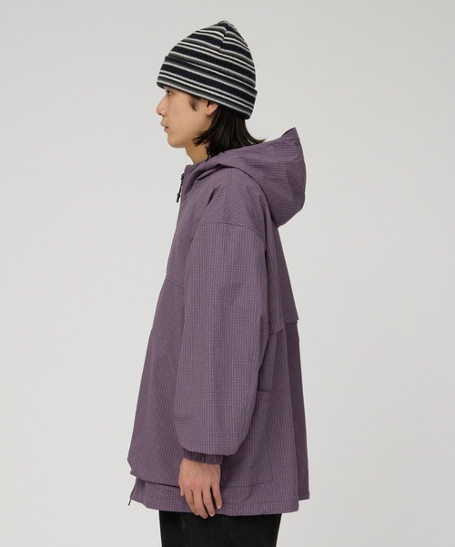 Snow Peak(スノーピーク)の「Snow Peak / KASURI Ripstop Jacket リップストップジャケット(マウンテンパーカー・メンズ・ダークパープル/ライトブルー/ブラック・M/L/S/XL)」の10枚目の写真