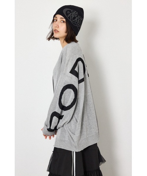 RODEO CROWNS WIDE BOWL（ロデオクラウンズワイドボウル）の「WIDE LOGO ニットカーディガン（カーディガン/ボレロ・レディース・ブラック/グレー×ホワイト/ベージュ/ネイビー系1・FREE）」の22枚目の写真