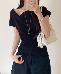 Drape Slim Tee / ドレープスリムTシャツ