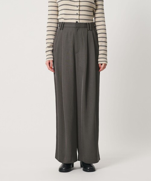 BEAUTY&YOUTH UNITED ARROWS(ビューティーアンドユースユナイテッドアローズ)の「アセテート 2タック ワイドストレートパンツ ウォッシャブル(その他パンツ・レディース・ブラック/ダークグレー・XS/M/S)」の7枚目の写真
